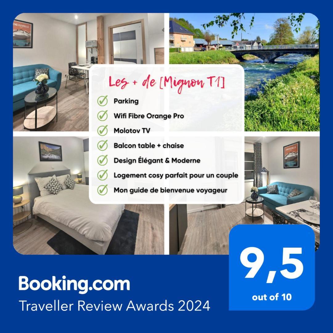 Ferienwohnung Mignon, T1 Bis Cosy & Calme, Neuf, Parking, Balcon Gerde Exterior foto